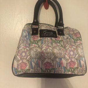Beauty and the beast barrel handbag